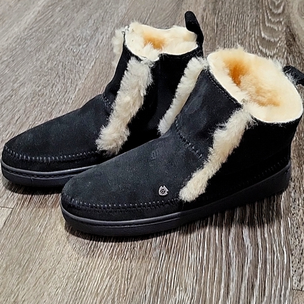 Minnetonka Womens Jade Boot Black Size 7 M